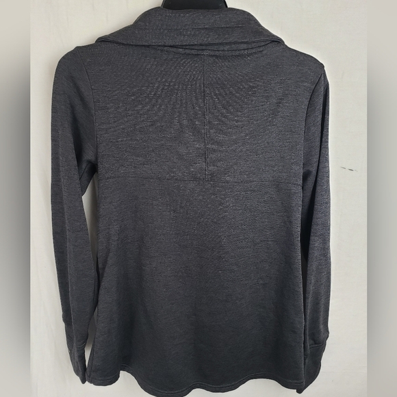 C9 by Champion Duo Dry Gray Cross Zip Long Sleeve with Thumbhole Jacket Sz S - Picture 4 of 8